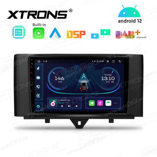 Smart Android 12 autoradio XTRONS PEP92MSMT GPS näyttösoitin käyttöliittymä