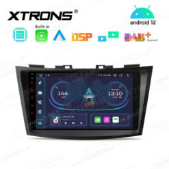 Suzuki Android 12 autoraadio XTRONS PEP92SZK GPS naviraadio kasutajaliides