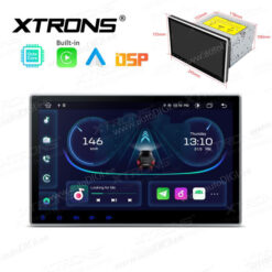 2 DIN Android 12 autoradio XTRONS TE124 GPS näyttösoitin käyttöliittymä