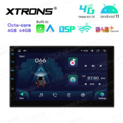 2 DIN Android 12 autoraadio XTRONS TIA723L GPS naviraadio kasutajaliides