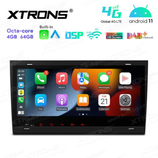 Audi Android 12 андроид радио XTRONS IA82AA4LH Apple Carplay интерфейс