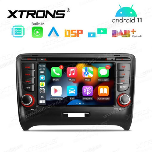 Audi Android 12 андроид радио XTRONS PE72ATT Apple Carplay интерфейс