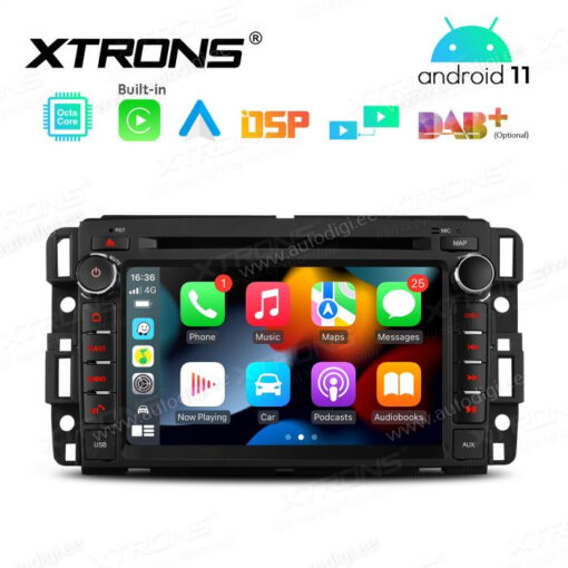 Chevrolet Android 12 андроид радио XTRONS PE72JCC Apple Carplay интерфейс