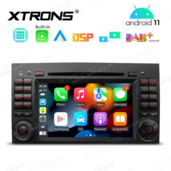 Mercedes-Benz Android 12 андроид радио XTRONS PE72M245 Apple Carplay интерфейс