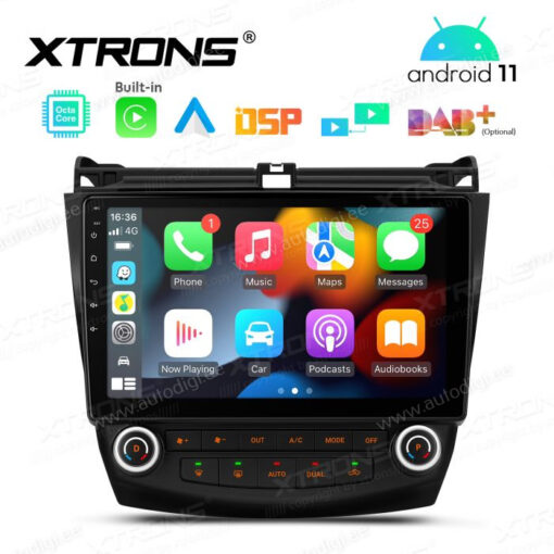 Honda Android 12 андроид радио XTRONS PEP12ACH_L Apple Carplay интерфейс