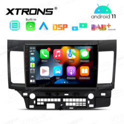 Mitsubishi Android 12 андроид радио XTRONS PEP12LSM Apple Carplay интерфейс