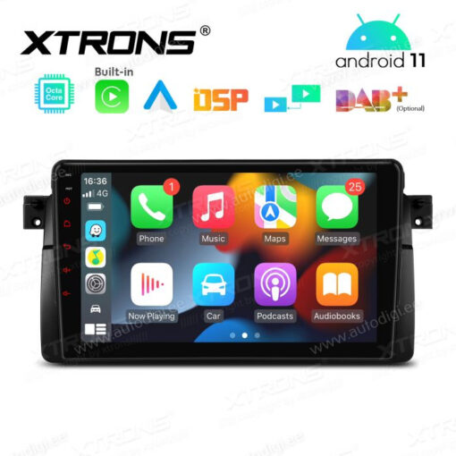 BMW Android 12 андроид радио XTRONS PEP9246B Apple Carplay интерфейс