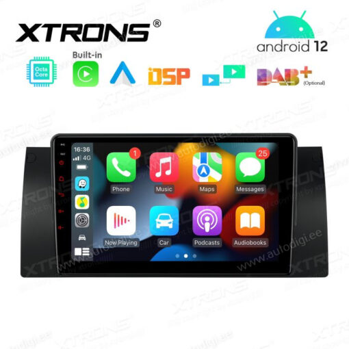 BMW Android 12 андроид радио XTRONS PEP9253B Apple Carplay интерфейс
