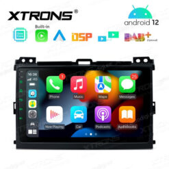 Toyota Android 12 car radio XTRONS PEP92CRT Apple Carplay interface