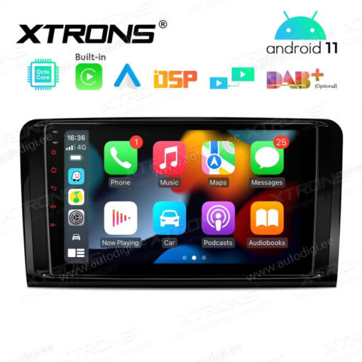 Mercedes-Benz Android 12 андроид радио XTRONS PEP92M164 Apple Carplay интерфейс