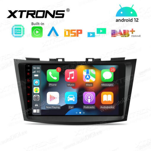 Suzuki Android 12 андроид радио XTRONS PEP92SZK Apple Carplay интерфейс