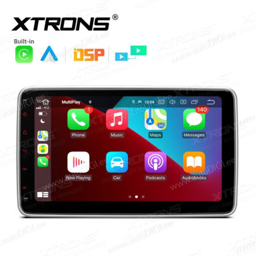 2 DIN Linuxандроид радио XTRONS TL10L Apple Carplay интерфейс