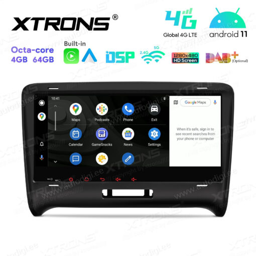 Audi Android 12 андроид радио XTRONS IA82ATTLH Android Auto интерфейс