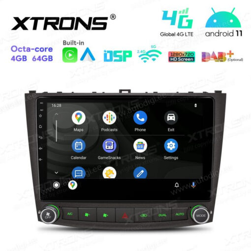 Lexus Android 12 autoraadio XTRONS IAP12ISL Android Auto vaade
