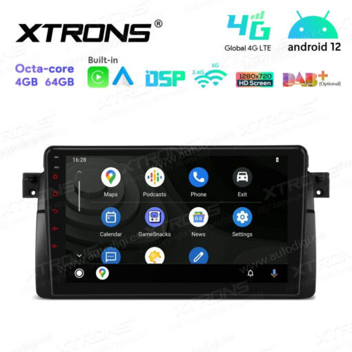 BMW Android 12 андроид радио XTRONS IAP9246B Android Auto интерфейс