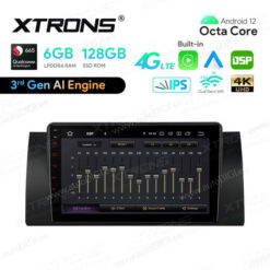 BMW Android 12 андроид радио XTRONS IQP9253B Android Auto интерфейс