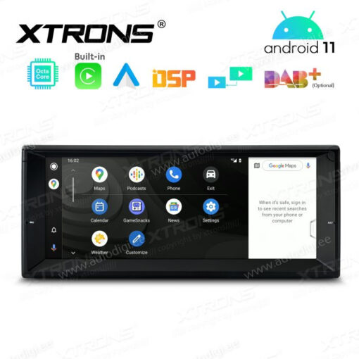 BMW Android 12 андроид радио XTRONS PE1239BL Android Auto интерфейс