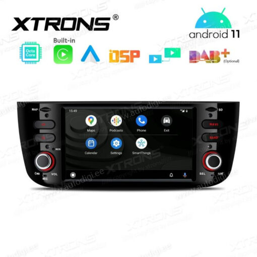 Fiat Android 12 андроид радио XTRONS PE62GPFL Android Auto интерфейс