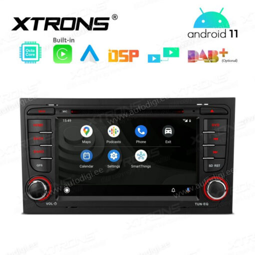 Audi Android 11 андроид радио XTRONS PE71AA4 Android Auto интерфейс