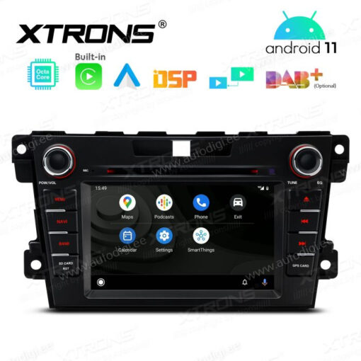 Mazda Android 12 андроид радио XTRONS PE72CX7M Android Auto интерфейс