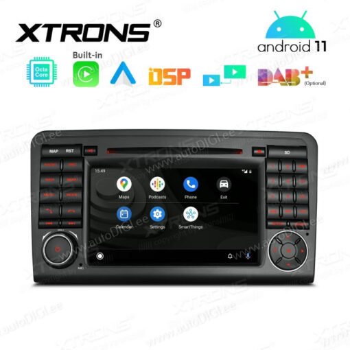 Mercedes-Benz Android 12 андроид радио XTRONS PE72M164 Android Auto интерфейс