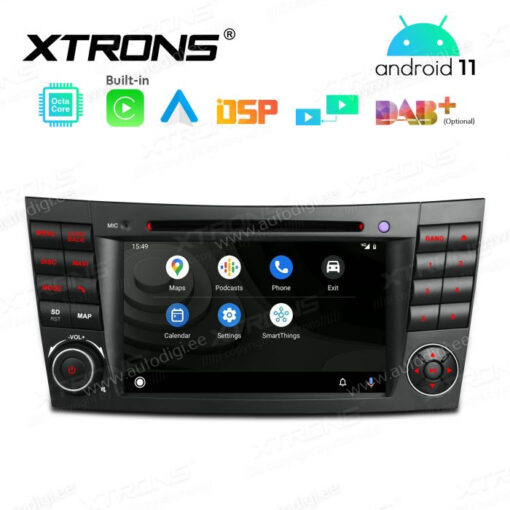 Mercedes-Benz Android 12 андроид радио XTRONS PE72M211 Android Auto интерфейс