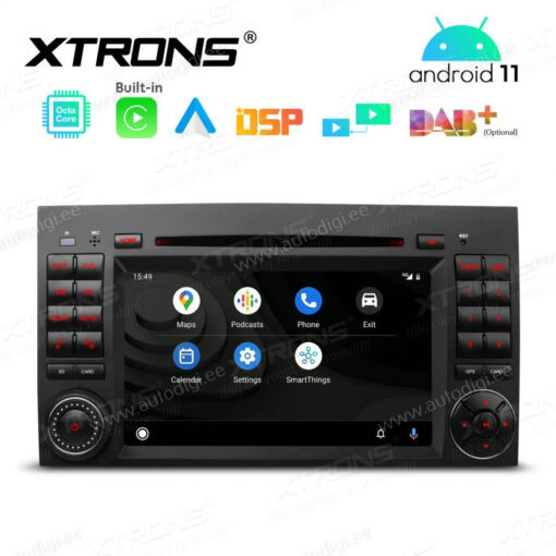 Mercedes-Benz Android 12 андроид радио XTRONS PE72M245 Android Auto интерфейс