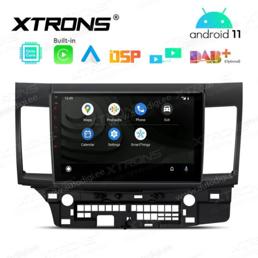 Mitsubishi Android 12 андроид радио XTRONS PEP12LSM Android Auto интерфейс