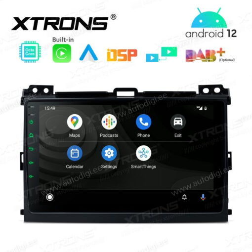 Toyota Android 12 autoraadio XTRONS PEP92CRT Android Auto vaade