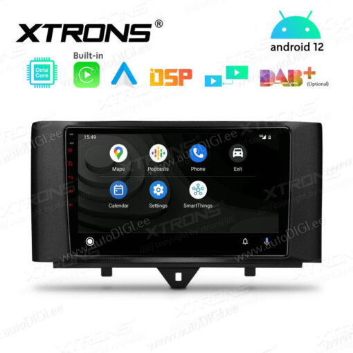 Smart Android 12 андроид радио XTRONS PEP92MSMT Android Auto интерфейс