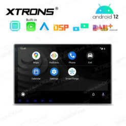 2 DIN Android 12 autoradio XTRONS TE124 Android Auto näkymä