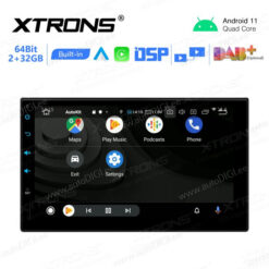 2 DIN Android 11 autoradio XTRONS TN711L Android Auto näkymä