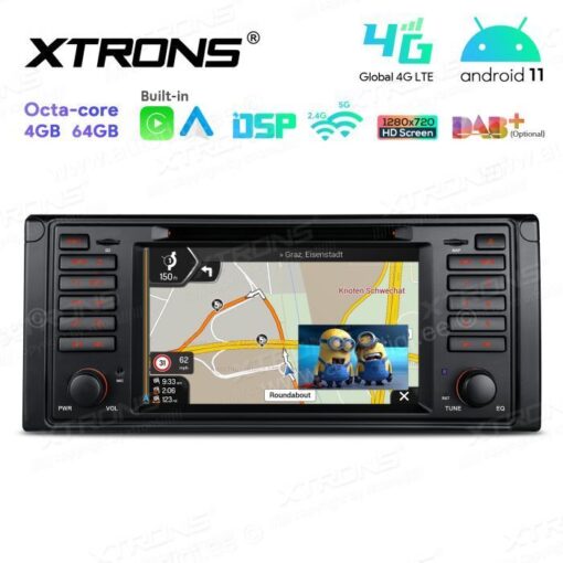BMW Android 12 car radio XTRONS IA7239B PIP picture in picture