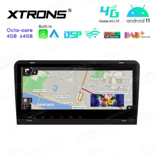 Audi Android 12 autoraadio XTRONS IA82AA3LH pilt pildis vaade