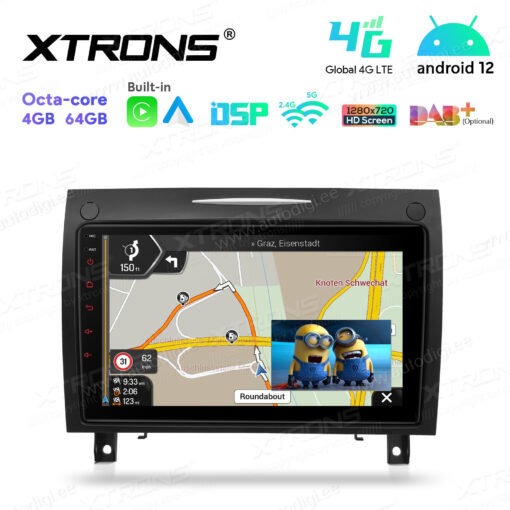 Mercedes-Benz Android 12 андроид радио XTRONS IAP92M350 Картинка в картинке