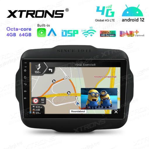 Jeep Android 12 car radio XTRONS IAP92RGJ PIP picture in picture