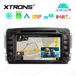 Mercedes-Benz Android 12 андроид радио XTRONS PE72M203 Картинка в картинке