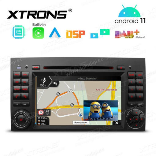 Mercedes-Benz Android 12 car radio XTRONS PE72M245 PIP picture in picture