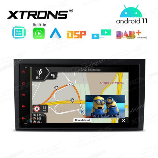 Audi Android 11 андроид радио XTRONS PE81A4AL Картинка в картинке