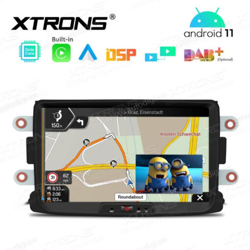 Dacia Android 12 андроид радио XTRONS PE81DCRL Картинка в картинке