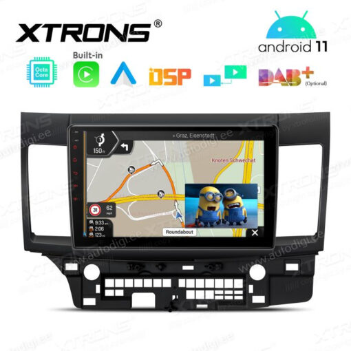 Mitsubishi Android 12 андроид радио XTRONS PEP12LSM Картинка в картинке