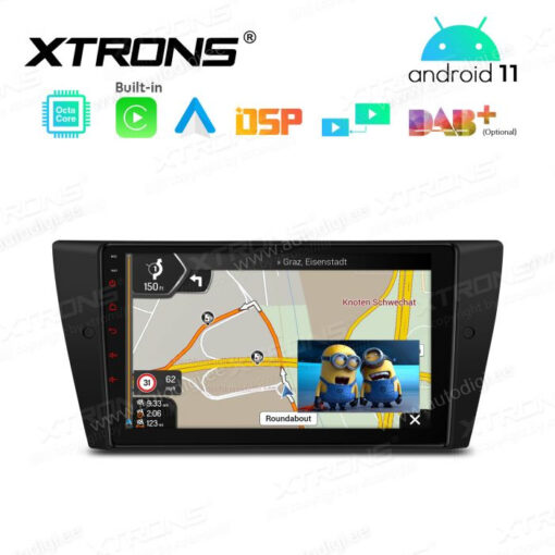BMW Android 12 андроид радио XTRONS PEP9290B Картинка в картинке
