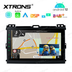 Toyota Android 12 autoraadio XTRONS PEP92CRT pilt pildis vaade