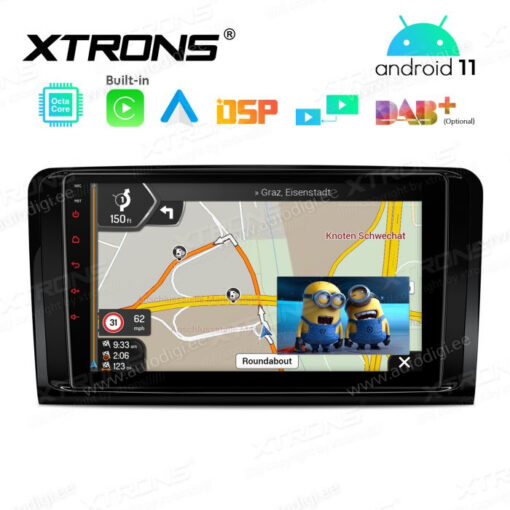 Mercedes-Benz Android 12 андроид радио XTRONS PEP92M164 Картинка в картинке
