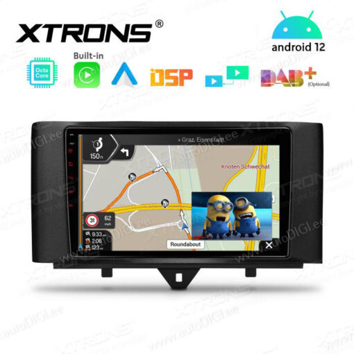 Smart Android 12 car radio XTRONS PEP92MSMT PIP picture in picture