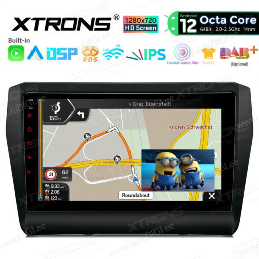 Suzuki Android 12 autoraadio XTRONS PEP92SWS pilt pildis vaade