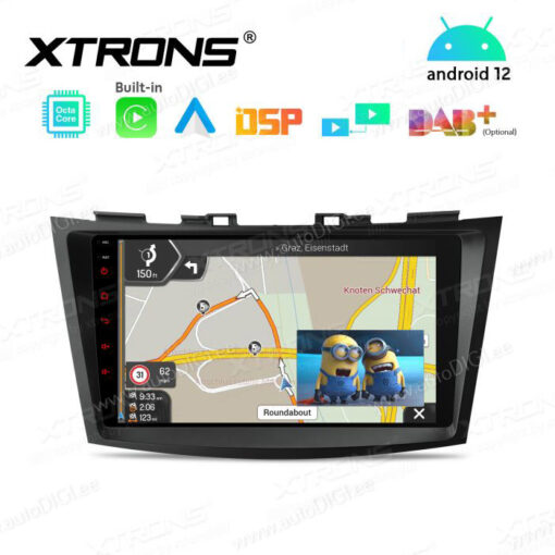 Suzuki Android 12 autoraadio XTRONS PEP92SZK pilt pildis vaade