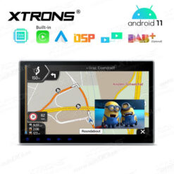 2 DIN Android 12 car radio XTRONS TE124 PIP picture in picture