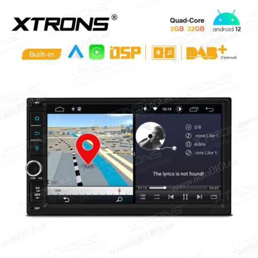 2 DIN Android 12 autoraadio XTRONS TSF721A pilt pildis vaade