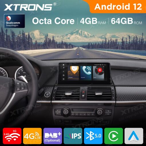 BMW Android 12 autoraadio XTRONS QSB12X5CI Apple Carplay vaade